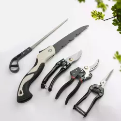 Садовые инструменты Garden Set SK-5 - 5в1: секаторы, нож для прививки, веткорез, японская сталь, пластиковый кейс thumbnail