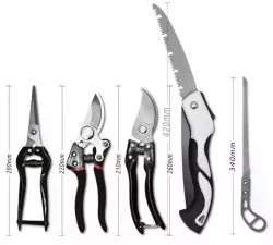 Садовые инструменты Garden Set SK-5 - 5в1: секаторы, нож для прививки, веткорез, японская сталь, пластиковый кейс thumbnail