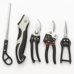 Садовые инструменты Garden Set SK-5 - 5в1: секаторы, нож для прививки, веткорез, японская сталь, пластиковый кейс thumbnail