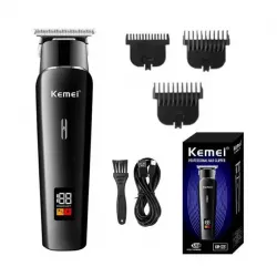 Машинка для стрижки Kemei KM-1113 - керамические лезвия, 4 насадки, 240 мин беспроводной работы thumbnail