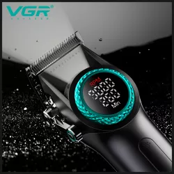 Машинка для стрижки VGR V-001 - 10 насадок, 9000 RPM, АКБ 4600 mAh, LED дисплей thumbnail