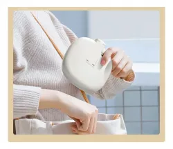 Складное овальное зеркало с LED-подсветкой - регулируемая яркость, 1x/3x увеличение, портативное, идеальный подарок thumbnail
