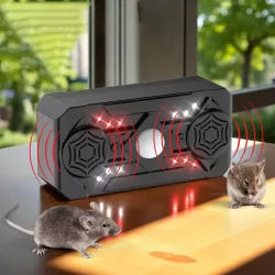 Ультразвуковой репеллент Siurn с двумя динамиками - USB-питание, 3 режима, черный thumbnail