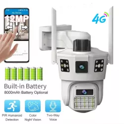 Камера видеонаблюдения SD 39 - 2 линзы, 4G подключение, 1080p, мобильное приложение thumbnail