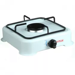 Газовая плита настольная Domotec MS 6601 - 1 конфорка, 0.54 кВт, эмалированная сталь, белая thumbnail