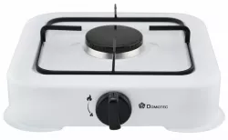 Газовая плита настольная Domotec MS 6601 - 1 конфорка, 0.54 кВт, эмалированная сталь, белая thumbnail