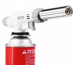 Газовая горелка Flame Gun - регулируемое пламя до 1350°C, совместимость с бутановыми баллонами, автоматическое зажигание thumbnail