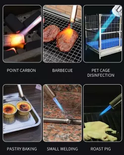 Газовая горелка Flame Gun - регулируемое пламя до 1350°C, совместимость с бутановыми баллонами, автоматическое зажигание thumbnail