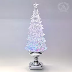 Новогодний LED светильник Бриллиантовая Ёлка - USB/батареи, 35.5 см, теплый свет thumbnail