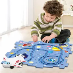 Детский пазл Railcar Puzzle - 5 деталей, игрушечный самолет, космическая тематика, для детей 3 thumbnail