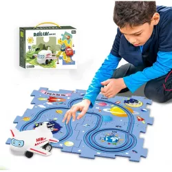 Детский пазл Railcar Puzzle - 5 деталей, игрушечный самолет, космическая тематика, для детей 3 thumbnail
