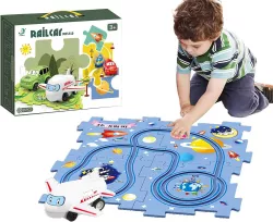 Детский пазл Railcar Puzzle - 5 деталей, игрушечный самолет, космическая тематика, для детей 3 thumbnail