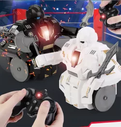 Боевые роботы VS Robot - 360° вращение, 2 игрока, 4 сменных оружия, дистанционное управление thumbnail