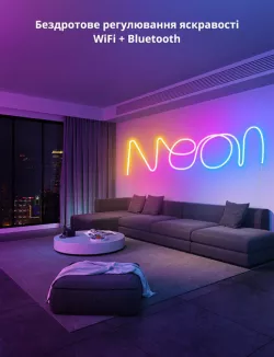 Умная RGB LED Neon лента 3м - USB, Bluetooth, пульт, 16 млн цветов, 200 режимов thumbnail