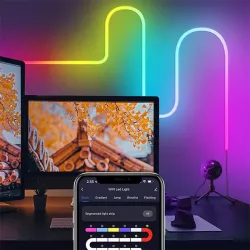 Умная RGB LED Neon лента 3м - USB, Bluetooth, пульт, 16 млн цветов, 200 режимов thumbnail