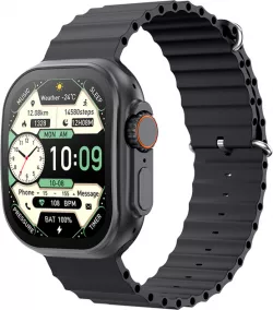 Смарт-часы Ultra 49mm с AMOLED дисплеем - Беспроводная зарядка, мониторинг здоровья, совместимость с Android/iOS thumbnail