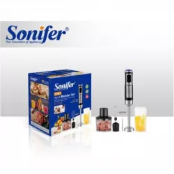 Многофункциональный ручной блендер Sonifer 5в1 SF-8138 - 300 Вт, нерж. сталь, насадки и чаша в комплекте thumbnail