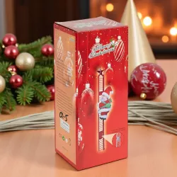 Музыкальная игрушка Дед Мороз на лестнице CX-5 - светящаяся голова, мелодия Jingle Bells, 67 см лестница thumbnail
