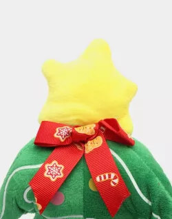 Музыкальная танцующая рождественская елка с подсветкой - USB-питание, мягкий плюш, звезда на вершине thumbnail