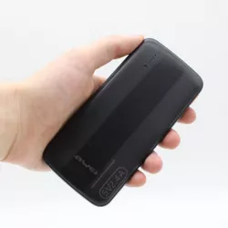 Портативный аккумулятор AWEI P20K 10000mAh - 2 USB, Type-C, 2.4A, индикатор, черный thumbnail