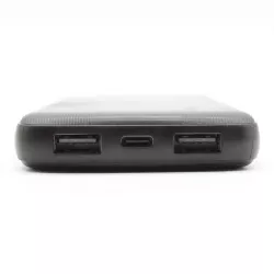 Портативный аккумулятор AWEI P20K 10000mAh - 2 USB, Type-C, 2.4A, индикатор, черный thumbnail