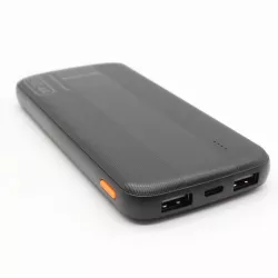 Портативный аккумулятор AWEI P20K 10000mAh - 2 USB, Type-C, 2.4A, индикатор, черный thumbnail