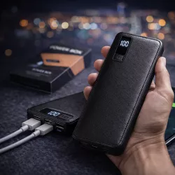 Портативный аккумулятор Smart Tech 50000mAh - 3 USB порта, LED фонарик, индикатор заряда, черный thumbnail