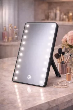 Зеркало для макияжа с LED подсветкой - 16 светодиодов, сенсорное управление, Cosmetie Mirror LY-701 thumbnail