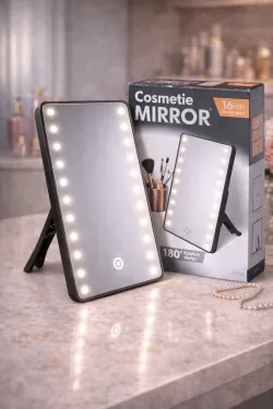 Зеркало для макияжа с LED подсветкой - 16 светодиодов, сенсорное управление, Cosmetie Mirror LY-701 thumbnail