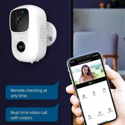 WiFi домофон B90 Smart Doorbell - 2.0Мп, угол 170°, двусторонняя связь, запись на microSD до 128ГБ, IP54 thumbnail