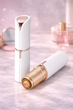 Эпилятор-триммер FLAWLESS Facial Hair Remover - портативный, безболезненный, USB-кабель в комплекте, белый thumbnail