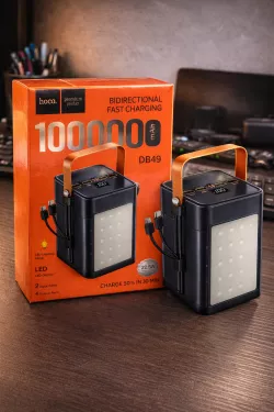 Портативный аккумулятор Power Bank Hoco DB49 - 100000 mAh, 22.5W, QC3.0, PD20W, 4 USB/Type-C порта, LED дисплей thumbnail