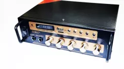 Универсальный усилитель UKC AMP SN-222 BT - 2x25 Вт, Bluetooth 4.0, FM-тюнер, USB/SD поддержка, Караоке, Двойное питание thumbnail