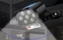 Муляж камеры с датчиком движения и солнечной панелью - 42 LED, IP65, 120° угол, пульт ДУ, 6-8 часов работы thumbnail