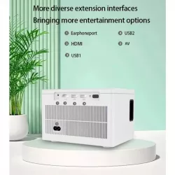 Проектор X8 Ultra HD с Wi-Fi и Bluetooth - 4K поддержка, Android 10.0, LED лампа, 30-200 дюймов, 30000 часов thumbnail