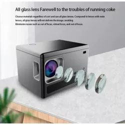 Проектор X8 Ultra HD с Wi-Fi и Bluetooth - 4K поддержка, Android 10.0, LED лампа, 30-200 дюймов, 30000 часов thumbnail