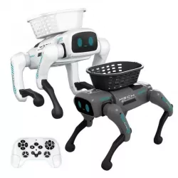 Интерактивный робот-собака Smart Dog QF660-5 - радиоуправление, LED-глаза, съёмная корзина, аккумулято thumbnail