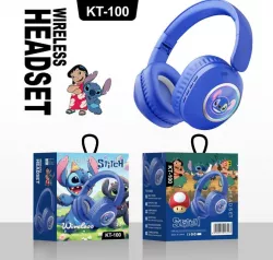 Беспроводные Bluetooth-наушники Стич KT-100 для детей и подростков - LED-подсветка, стереозвук, до 6 часов работы thumbnail