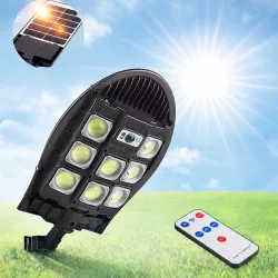 Аккумуляторный фонарь SW7103A-3 с солнечной панелью - Датчик движения, 3 режима, Пульт в комплекте, Защита IP65 thumbnail