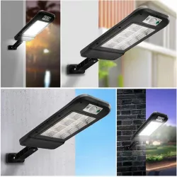 Уличный фонарь Solar Sensor Light BK-120-8COB-B - с солнечной панелью и датчиком движения, 3 режима, IP65 thumbnail
