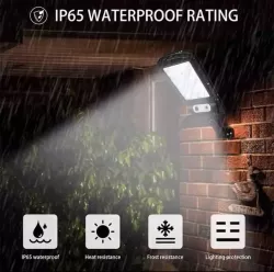 Уличный фонарь Solar Sensor Light BK-120-8COB-B - с солнечной панелью и датчиком движения, 3 режима, IP65 thumbnail
