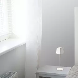 Настольная лампа Cozy - аккумуляторная, скандинавский стиль, 5 Вт, ёмкость 5200mA, модель HP400B, белая thumbnail