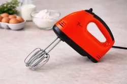 Ручной миксер Domotec R6633R - 260 Вт, 7 скоростей, турборежим, 4 насадки thumbnail
