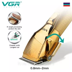 Аккумуляторная машинка для стрижки VGR V-280 - LED-дисплей, 6 насадок, до 5 часов работы thumbnail