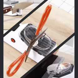 Электроточилка для ножей с USB-зарядкой - 3 слота, портативная, для ножей и ножниц thumbnail