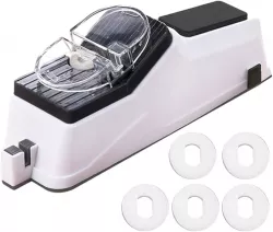 Электроточилка для ножей с USB-зарядкой - 3 слота, портативная, для ножей и ножниц thumbnail