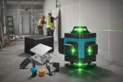 Лазерный нивелир 4D 16 линий - самовыравнивающийся уровень 360°, 30м, IP54, батарея 12V, в комплекте с пультом thumbnail