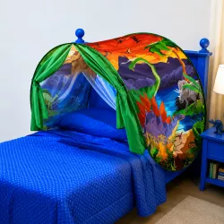 Детская палатка Dream Tents Plus - зеленая, легко крепится к кровати, подходит для 0-10 лет thumbnail