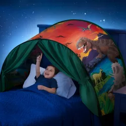Детская палатка Dream Tents Plus - зеленая, легко крепится к кровати, подходит для 0-10 лет thumbnail