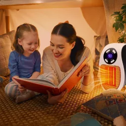 Портативный электрический обогреватель 500W с LCD-дисплеем - для помещений до 32 м², компактный дизайн thumbnail